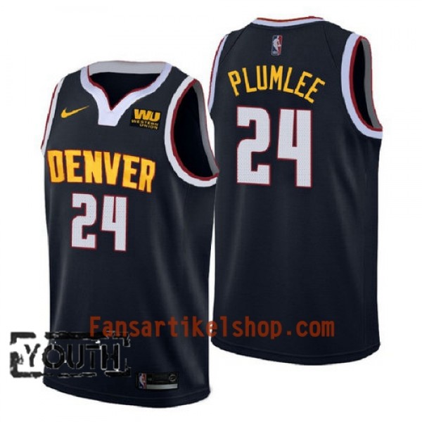 Denver Nuggets Trikot Mason Plumlee 24 2018-2019 Nike Navy Swingman - Kinder Denver Nuggets Trikot Mason Plumlee 24 2018-2019 Nike Navy Swingman - Kinder